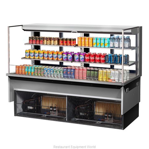 Turbo Air TOM-72L-UFD-S-3SI-N Display Case, Refrigerated, Drop In