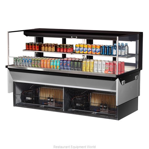 Turbo Air TOM-72L-UFD-W(B)-2SI-N Display Case, Refrigerated, Drop In