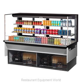 Turbo Air TOM-72L-UFD-W(B)-3SI-N Display Case, Refrigerated, Drop In