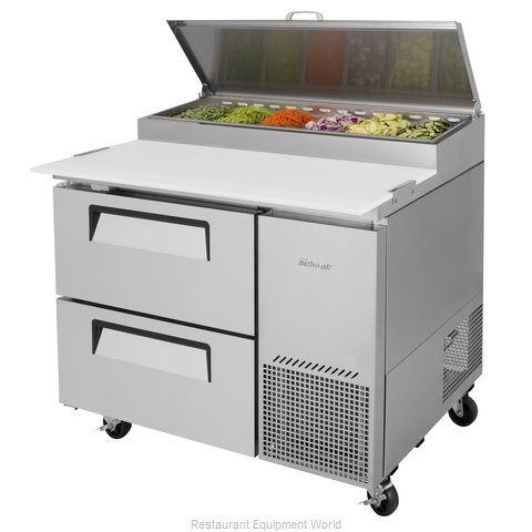 Turbo Air TPR-44SD-D2-N Refrigerated Counter, Pizza Prep Table (Magnified)