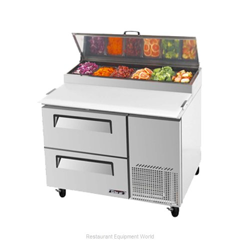 Turbo Air TPR-44SD-D2 Refrigerated Counter, Pizza Prep Table