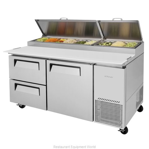 Turbo Air TPR-67SD-D2-N Refrigerated Counter, Pizza Prep Table