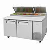 Mesa Refrigerada de Preparación de Pizzas <br><span class=fgrey12>(Turbo Air TPR-67SD-N Refrigerated Counter, Pizza Prep Table)</span>