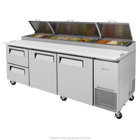 Turbo Air TPR-93SD-D2-N Refrigerated Counter, Pizza Prep Table