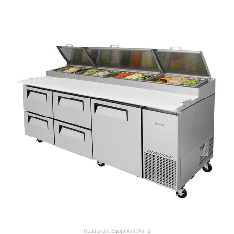 Turbo Air TPR-93SD-D4-N Refrigerated Counter, Pizza Prep Table