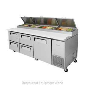 Turbo Air TPR-93SD-D4-N Refrigerated Counter, Pizza Prep Table