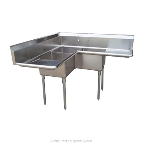 Turbo Air TSA-3C-D1 Sink, (3) Three Compartment