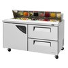 Mesa Refrigerada de Preparación de Emparedados
 <br><span class=fgrey12>(Turbo Air TST-60SD-D2-N Refrigerated Counter, Sandwich / Salad Top)</span>