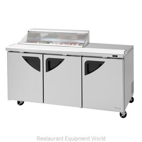 Turbo Air TST-72SD-12S-N-CL Refrigerated Counter, Sandwich / Salad Unit