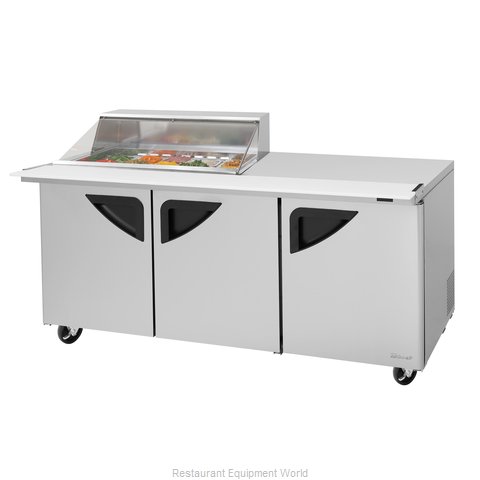 Turbo Air TST-72SD-15M-N-CL Refrigerated Counter, Mega Top Sandwich / Salad Unit