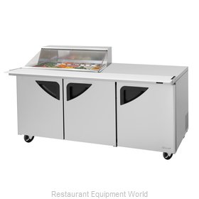 Turbo Air TST-72SD-15M-N-CL Refrigerated Counter, Mega Top Sandwich / Salad Unit