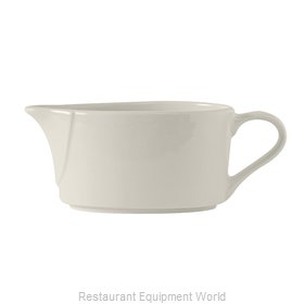 American Metalcraft GB8 9 oz. White Porcelain Gravy Boat