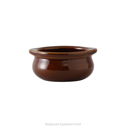 Tuxton China BAS-1003 Soup Bowl Crock, Onion
