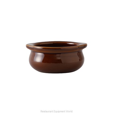 Tuxton China BAS-1003 Soup Bowl Crock, Onion