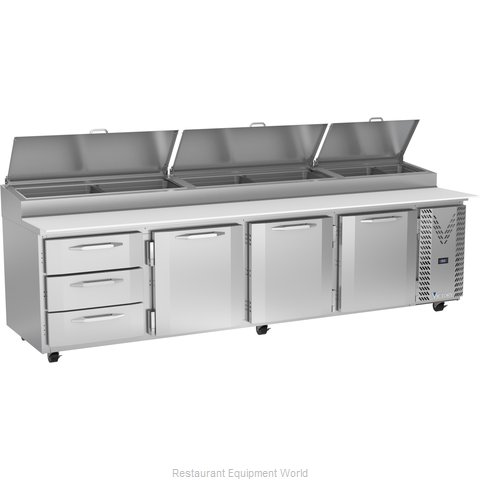 Victory VPPD119HC-3 Refrigerated Counter, Pizza Prep Table