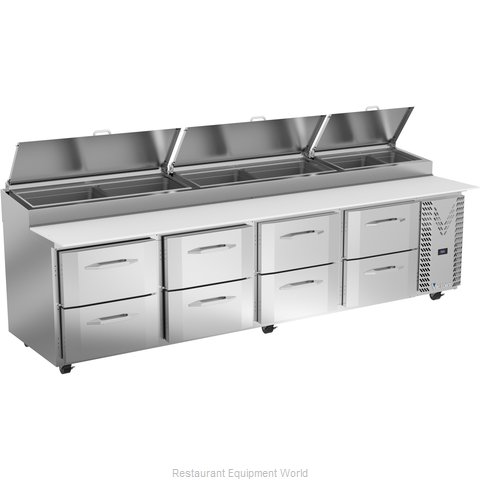 Victory VPPD119HC-8 Refrigerated Counter, Pizza Prep Table