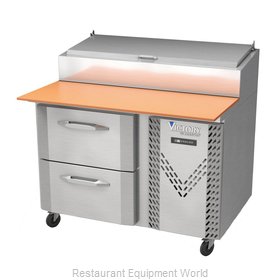 Victory VPPD46-2 Refrigerated Counter, Pizza Prep Table