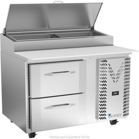 Victory VPPD46HC-2 Refrigerated Counter, Pizza Prep Table