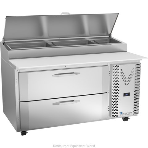 Victory VPPD60HC-2 Refrigerated Counter, Pizza Prep Table