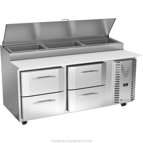 Victory VPPD72HC-4 Refrigerated Counter, Pizza Prep Table