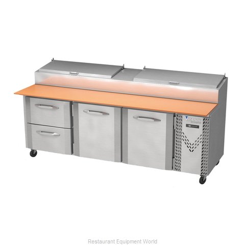 Victory VPPD93-2 Refrigerated Counter, Pizza Prep Table
