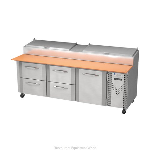 Victory VPPD93-4 Refrigerated Counter, Pizza Prep Table