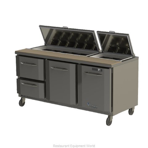 Victory VSP72-30B Refrigerated Counter, Mega Top Sandwich / Salad Unit