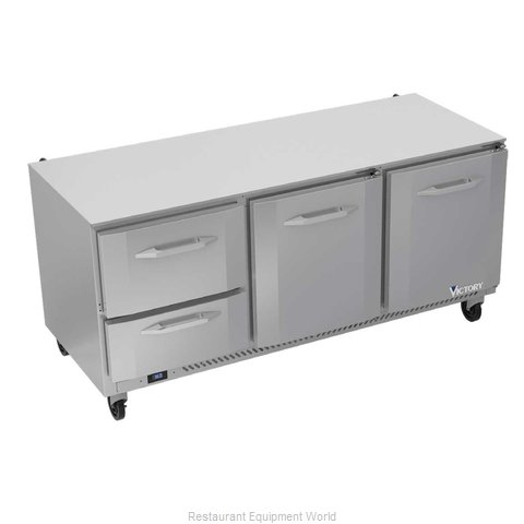 Victory VURD72HC-2 Refrigerator, Undercounter, Reach-In (Magnified)