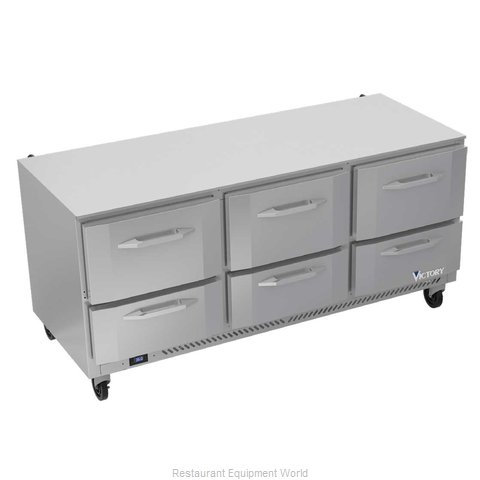 Victory VURD72HC-6 Refrigerator, Undercounter, Reach-In (Magnified)