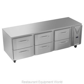Victory VURD93HC-6 Refrigerator, Undercounter, Reach-In