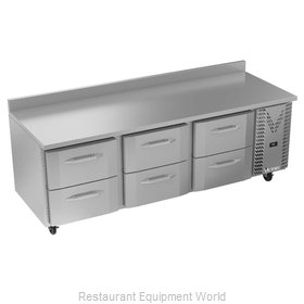 Victory VWRD93HC-6 Refrigerated Counter, Work Top