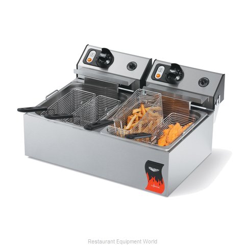 Vollrath 40707 Fryer, Electric, Countertop, Split Pot