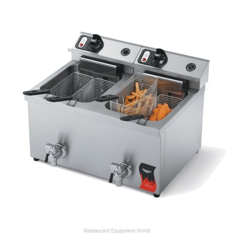 Vollrath 40710 Fryer, Electric, Countertop, Split Pot