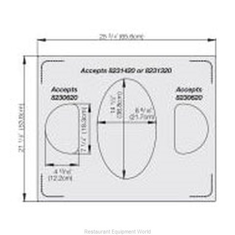 Vollrath 8250414 Adapter Plate