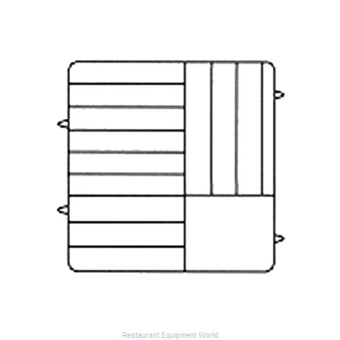 Vollrath PM1211-5 Dishwasher Rack, Plates