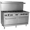 Estufa, 152cm (60 pulgadas), para Restaurante, a Gas
 <br><span class=fgrey12>(Vulcan-Hart SX60-10B Range, 60