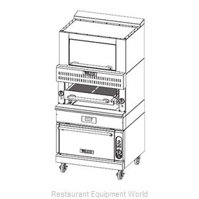 Vulcan-Hart VBB1CF Broiler, Deck-Type, Gas