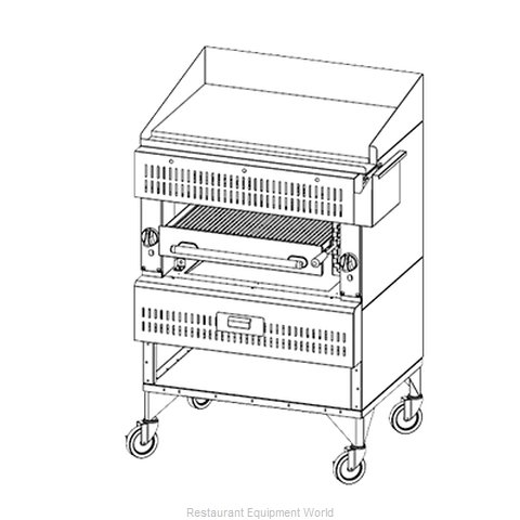 Vulcan-Hart VST3B Broiler, Deck-Type, Gas