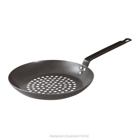 Paderno World Cuisine Black Carbon Steel Chestnut Pan 11in