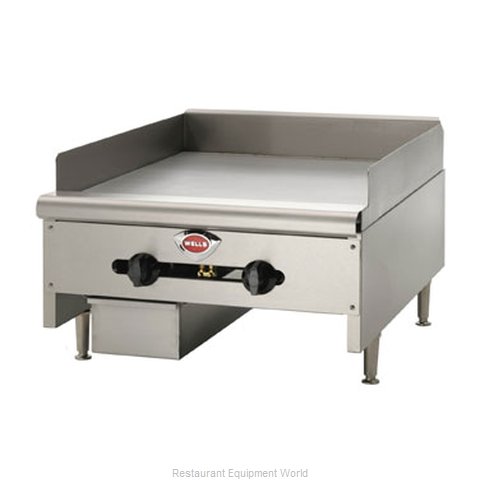 Wells HDG-2430G-QS Griddle, Gas, Countertop