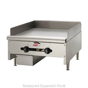 Wells HDG-2430G Griddle, Gas, Countertop
