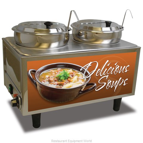 Winco 51072S Food Pan Warmer/Cooker, Countertop