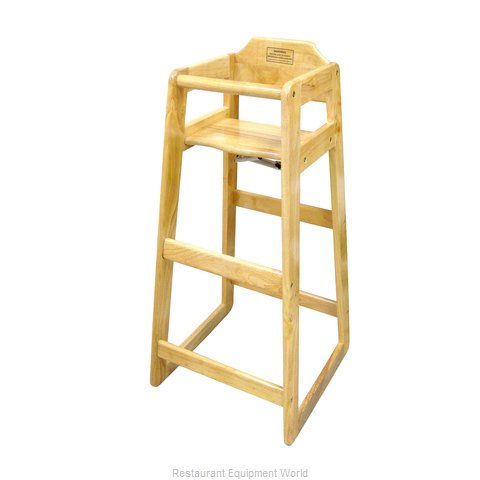 Silla para bebe de madera de caoba Winco - Jopco Equipos y