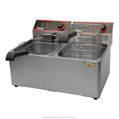 Winco EFT-32 Fryer, Electric, Countertop, Split Pot