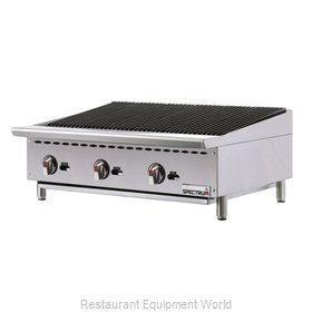 Winco NGCB-36R Charbroiler, Gas, Countertop