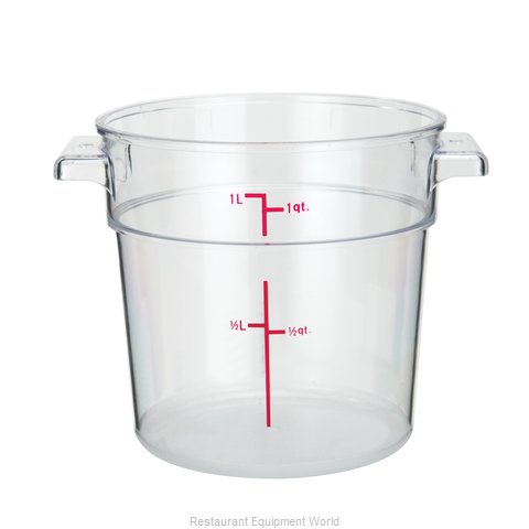 Winco PCRC-1 Food Storage Container, Round