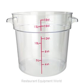 Winco PCRC-18 Food Storage Container, Round