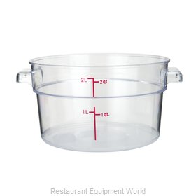 Winco PCRC-2 Food Storage Container, Round