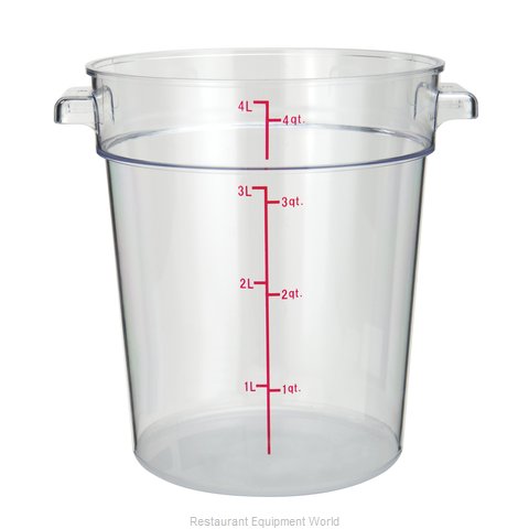 Winco PCRC-4 Food Storage Container, Round