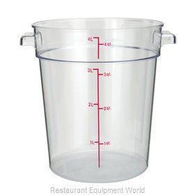 Winco PCRC-4 Food Storage Container, Round